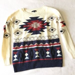American Eagle Aztec knit sweater